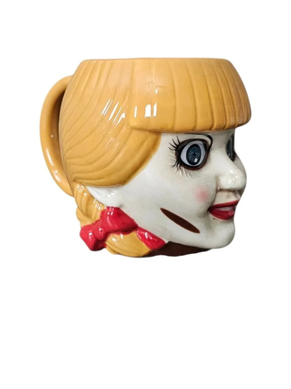 Annabelle Conjuring Universe Licensed Head Sculpted Ceramic Mug New 20oz